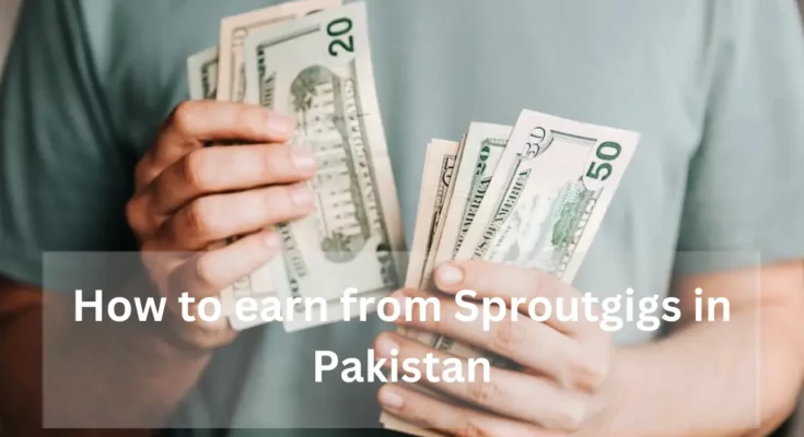 How to earn from Sproutgigs in Pakistan